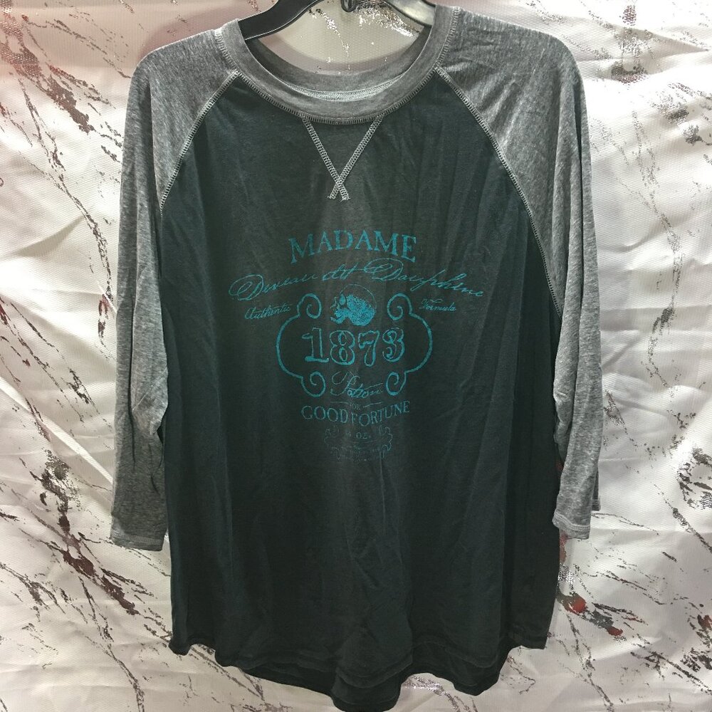 Mossimo Supply Co Madame Good Fortune 1873 Women's Long Sleeve T-Shirt